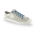 Flat blue shoelaces, thin cotton shoelaces length 70 cm