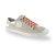 Flat trainers mandarine cotton shoe laces length 120 cm
