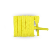 Flat trainers yellow canary cotton shoe laces length 90 cm