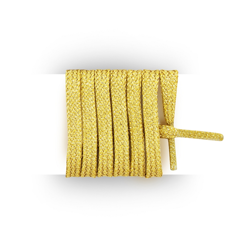 yellow gold shoelaces