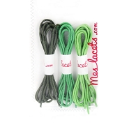 Organic case round and thin laces 60 cm