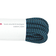 Laces hiking moutain security 140 cm dark grey neon blue