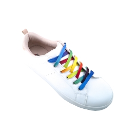 Sport shoes laces rainbow flat shoes cotton lace length 125 cm