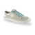 Flat trainers turquoise cotton shoe laces length 40 cm