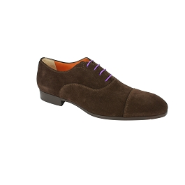 Round business shoes waxed cotton purple iris shoe laces length 75 cm. Perfect for Paul Smith dress shoes.