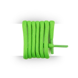 Shoes laces round neon green and thick cotton 90 cm