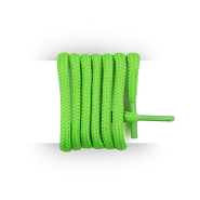 Shoes laces round and thick cotton 180 cm neon green