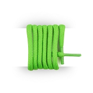 Shoes laces round and thick cotton 110 cm neon green