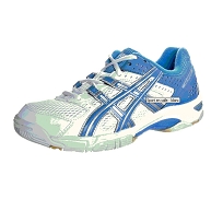 Asics white indoor sports shoes