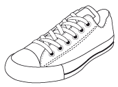 Flat thin laces - lace-up shoes laces