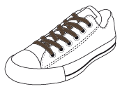 Flat thin laces - lace-up shoes laces