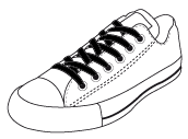 Flat thin laces - lace-up shoes laces
