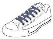 Flat thin laces - lace-up shoes laces