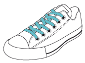 Flat thin laces - lace-up shoes laces