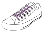 Flat thin laces - lace-up shoes laces