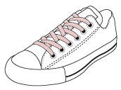 Flat thin laces - lace-up shoes laces