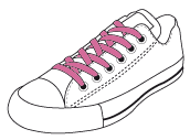 Flat thin laces - lace-up shoes laces